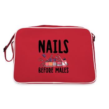Peindre les ongles - Sac Retro - rouge/blanc - Dos
