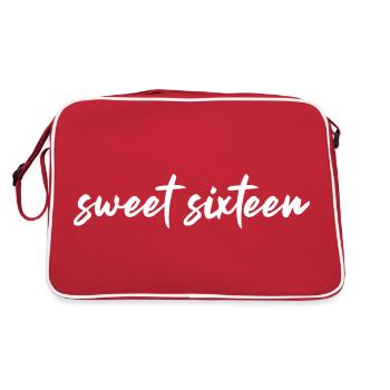 16 ANS DOUX SEIZE 16ÈME ANNIVERSAIRE - Sac Retro - rouge/blanc - Dos