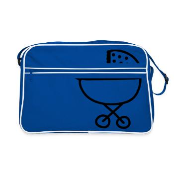 Strollers - line - Retro Bag - blue/white - Front