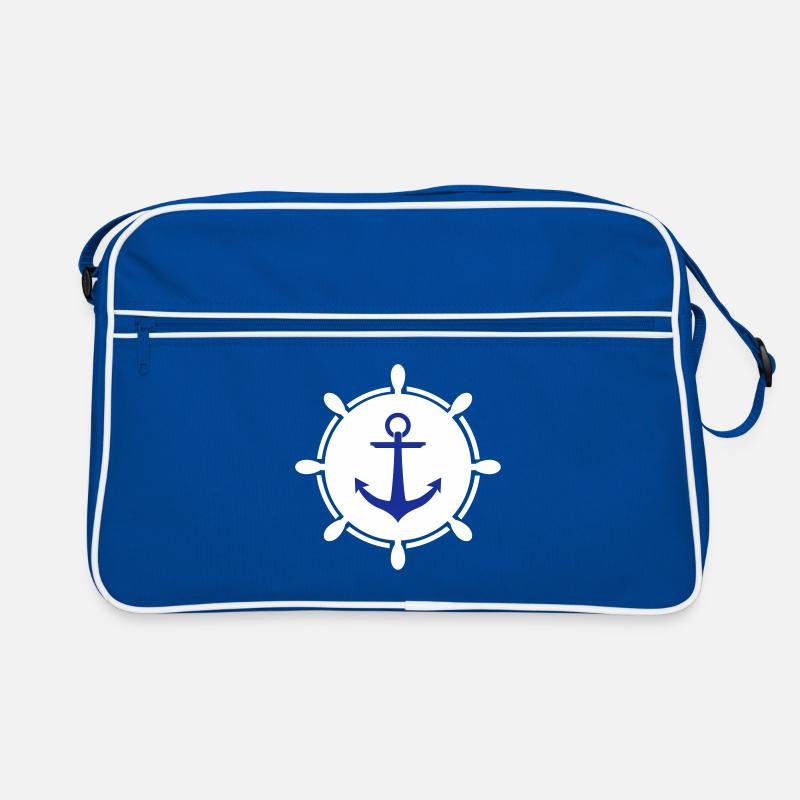 Volant d'ancrage - Sac Retro - bleu/blanc