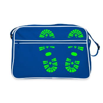 cheminer - chaussure, Empreinte - Sac Retro - bleu/blanc - Devant