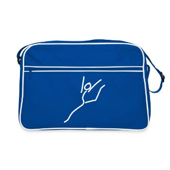 iYpsilon Sprung - Retro Tasche - Blau/Weiß - Vorne