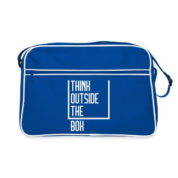Think Outside The Box - Retro Bag - blue/white - Front