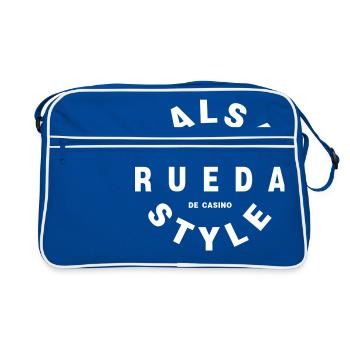 Salsa Rueda Style - Salsa Dance Fashion - Sac Retro - bleu/blanc - Devant