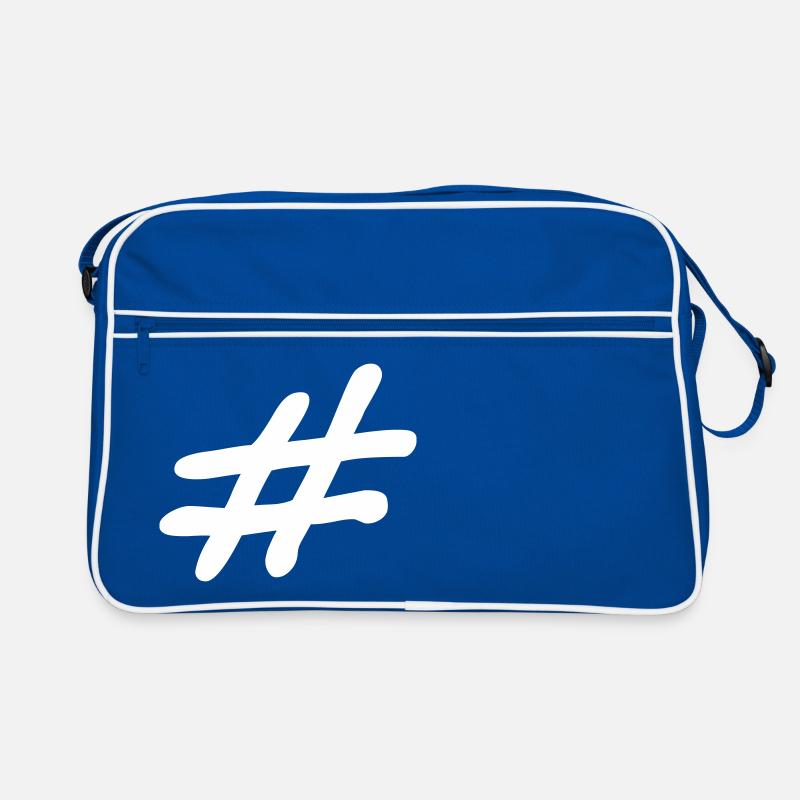 hashtag - Retro Bag - blue/white