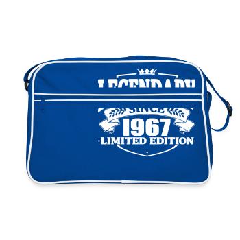 Legendär seit 1967 - Retro Tasche - Blau/Weiß - Vorne