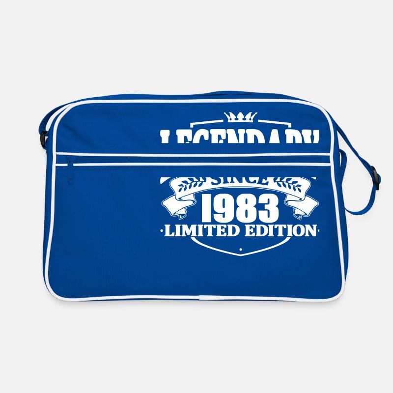 Legendär seit 1983 - Retro Tasche - Blau/Weiß