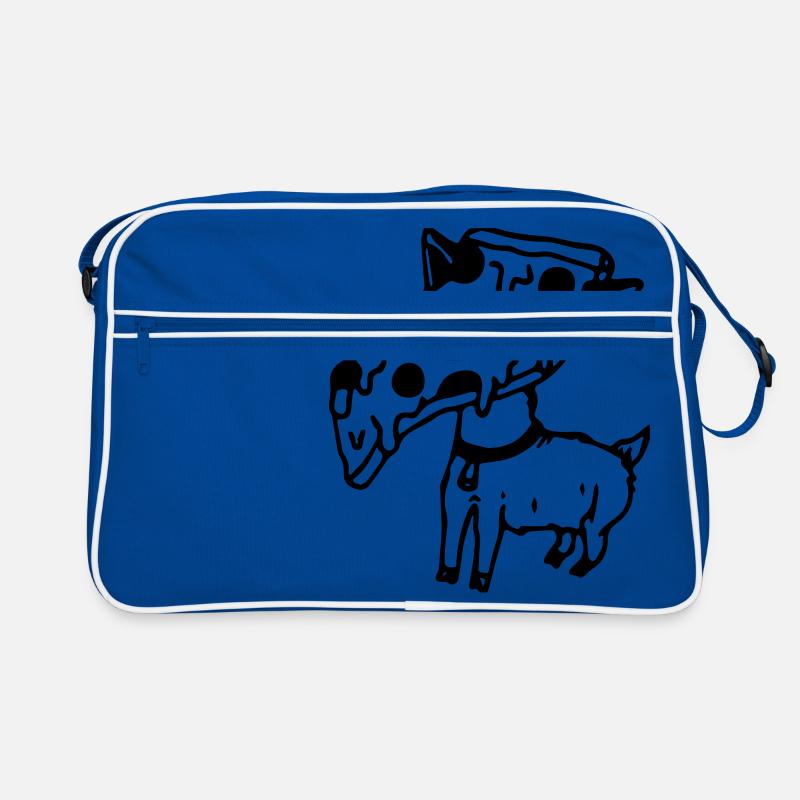 Pizza Hund Retro Tasche