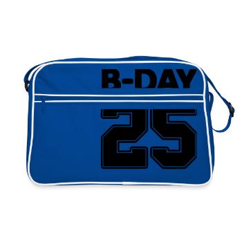 Numéro Shirt 25/25 ans numéro de maillot Bday - Sac Retro - bleu/blanc - Devant