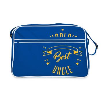 WORLD'S BEST UNCLE - Sac Retro - bleu/blanc - Devant