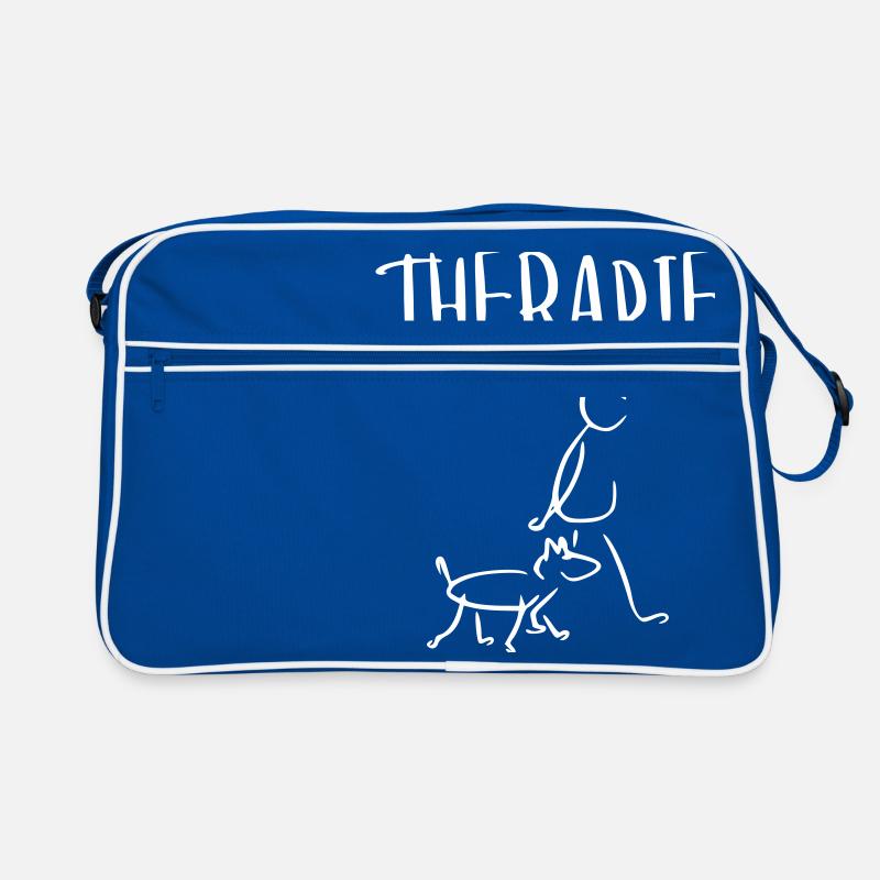 Gassi va thérapie - Sac Retro - bleu/blanc