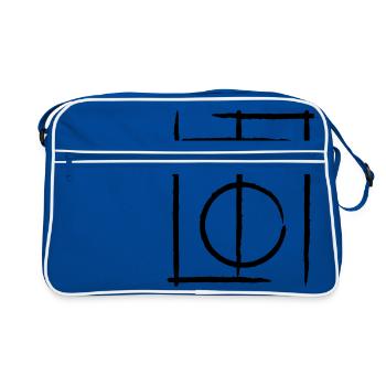 lignes - Sac Retro - bleu/blanc - Devant