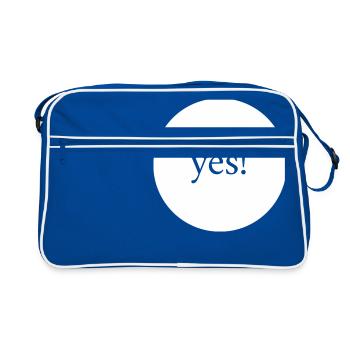 yes! - Retro Bag - blue/white - Front