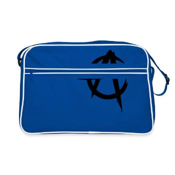 anarcho capitalism vector - Sac Retro - bleu/blanc - Devant