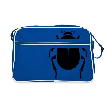 Insectes - Scarabée - Sac Retro - bleu/blanc - Devant