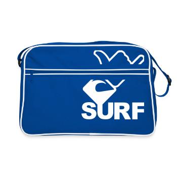 Surf Shaka Sign - Sac Retro - bleu/blanc - Devant