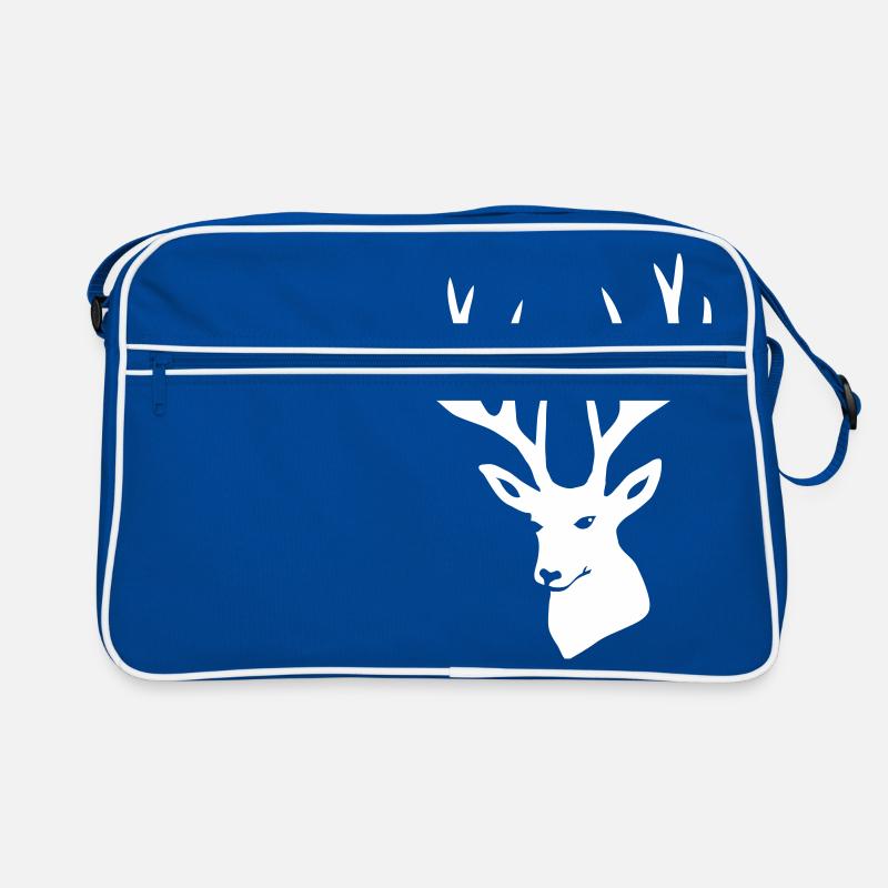 Hirschkopf Hirschgeweih Hirsch Rothirsch Geweih Retro Tasche