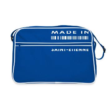 Saint-Étienne - Retro Tasche - Blau/Weiß - Vorne