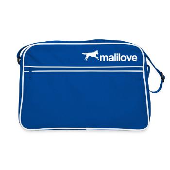 amour Mali - Sac Retro - bleu/blanc - Devant