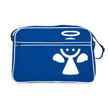 petit ange - Sac Retro - bleu/blanc - Devant