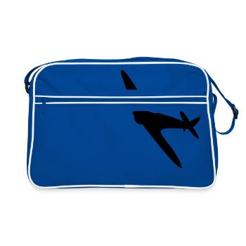 Spitfire Silhouette - Retro Bag - blue/white - Front