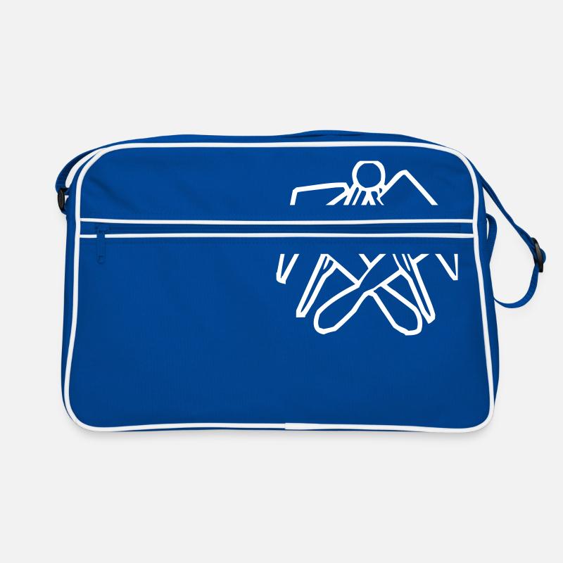 Métier de couvreur - Sac Retro - bleu/blanc