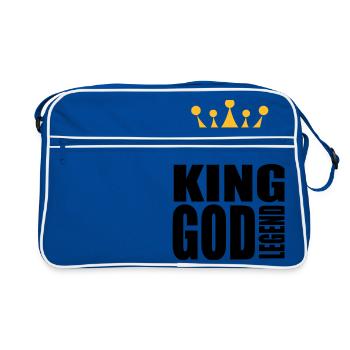 king god legend - Retro Bag - blue/white - Front