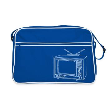 Television set TV - Retro Bag - blue/white - Front