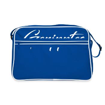 Geripptes - Retro Tasche - Blau/Weiß - Vorne