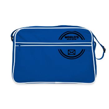 World’s best mailman - Retro Bag - blue/white - Front