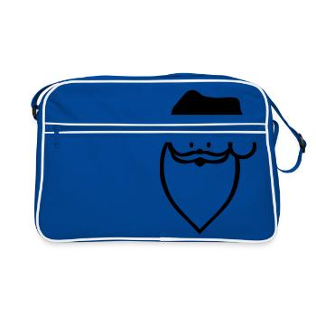 le père noël - Sac Retro - bleu/blanc - Devant