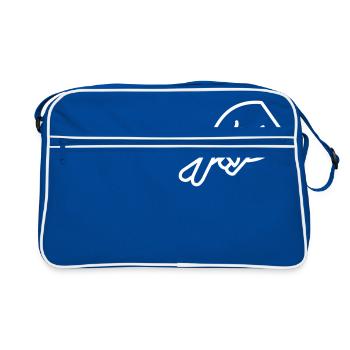 mensonge - Sac Retro - bleu/blanc - Devant