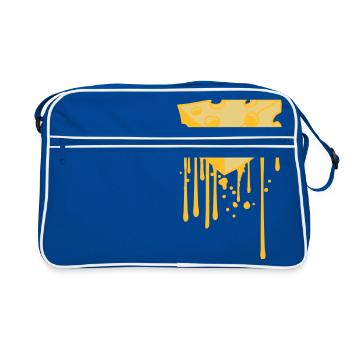 drop graffiti melted melt spray kaes - Retro Bag - blue/white - Front
