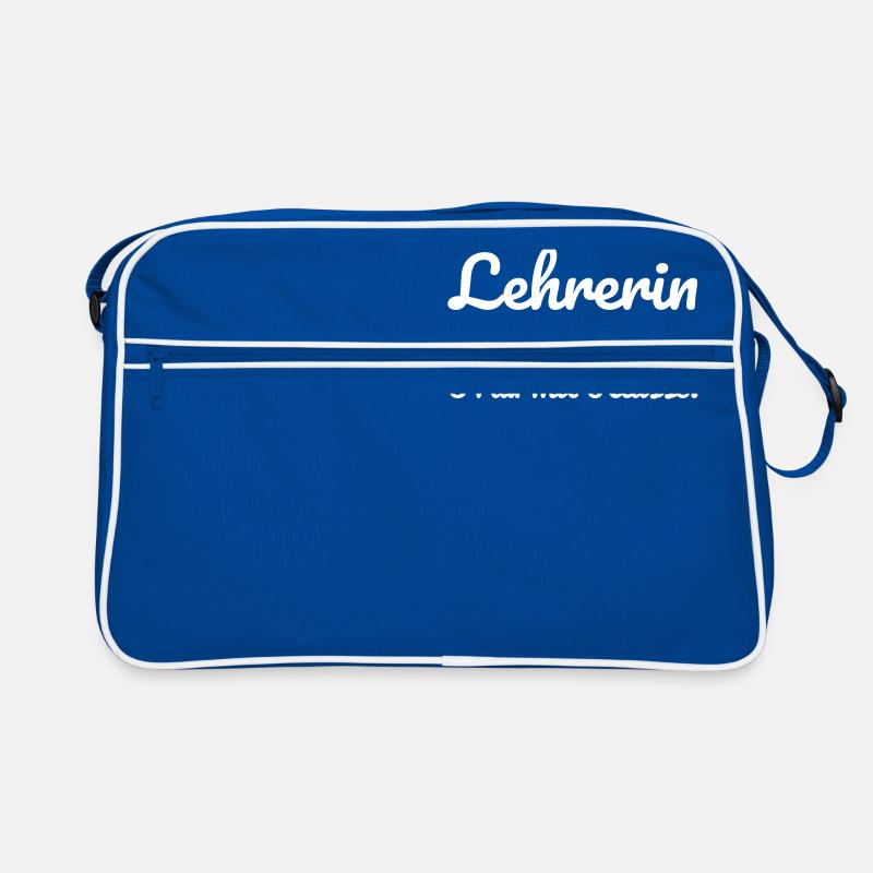 Lehrerin. So nennt man eine Frau mit Klasse. Retro Tasche