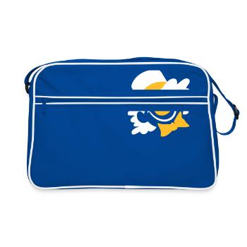 Un visage de copain - Sac Retro - bleu/blanc - Devant