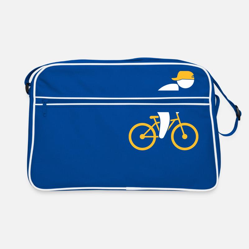 Ein Radfahrer Retro Tasche