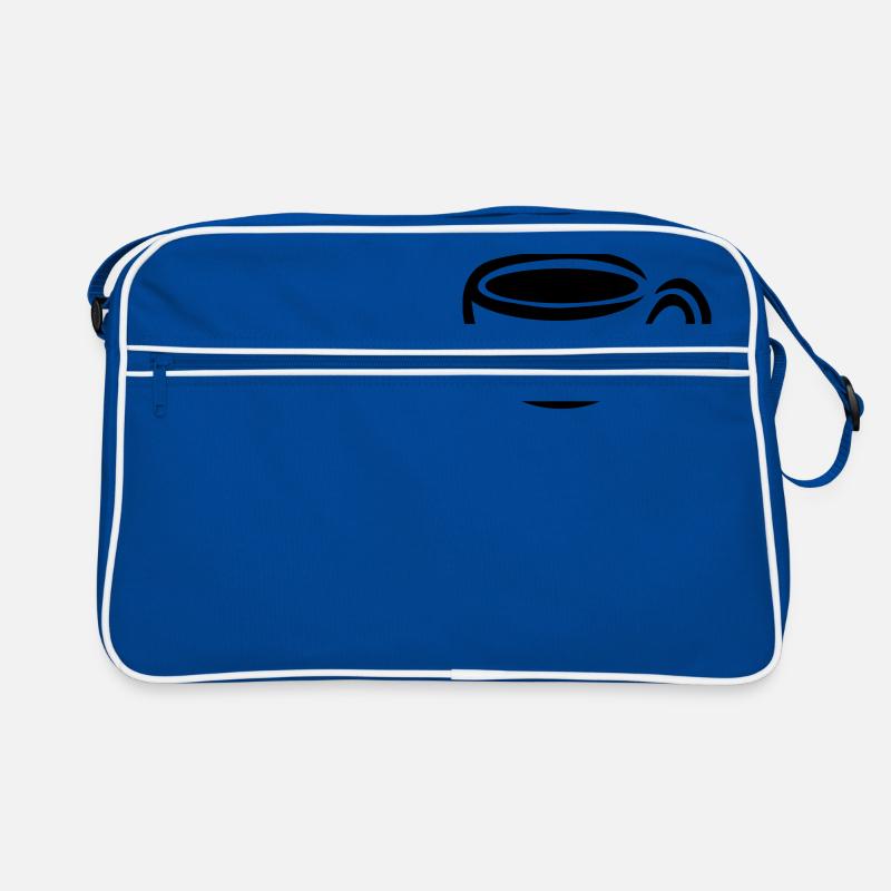 Coffee Cup Coffee Coffee 1c - Retro Bag - blue/white