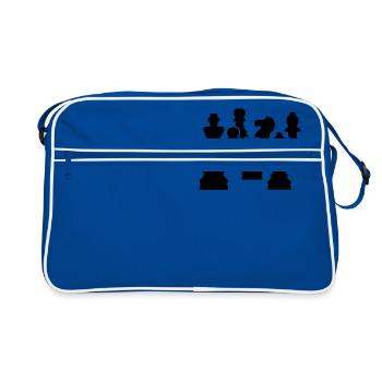 Chess - Retro Bag - blue/white - Front