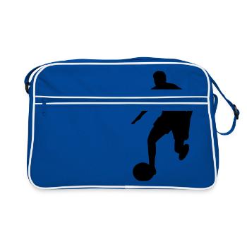 Footballeur - Sac Retro - bleu/blanc - Devant