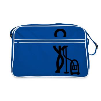 Stickman Clean - Sac Retro - bleu/blanc - Devant
