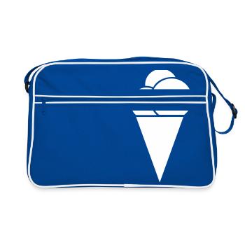Eis - Retro Tasche - Blau/Weiß - Vorne