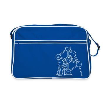 Atomium Bruxelles - Sac Retro - bleu/blanc - Devant
