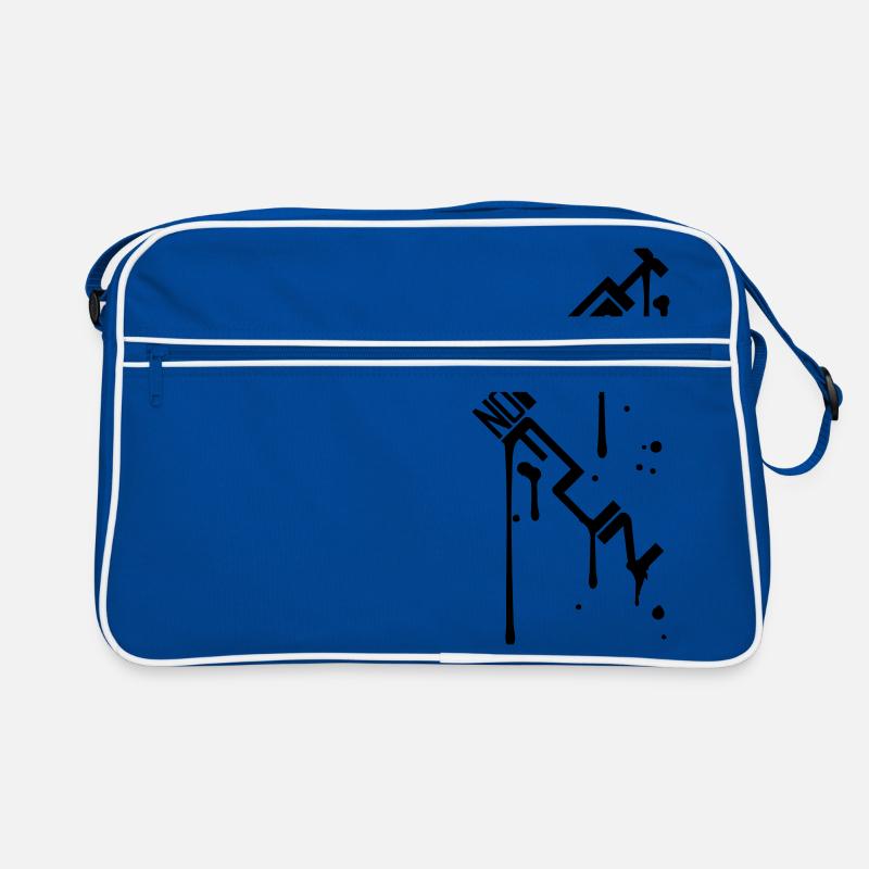 drop graffiti spray cool no risk no fun saying Retro Bag