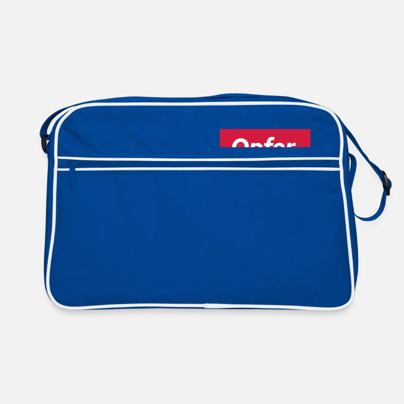 opfer - Retro Tasche - Blau/Weiß