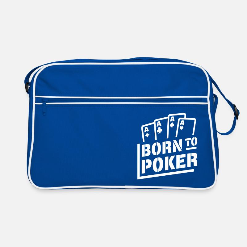 Born to Poker (lettering) Retro Bag