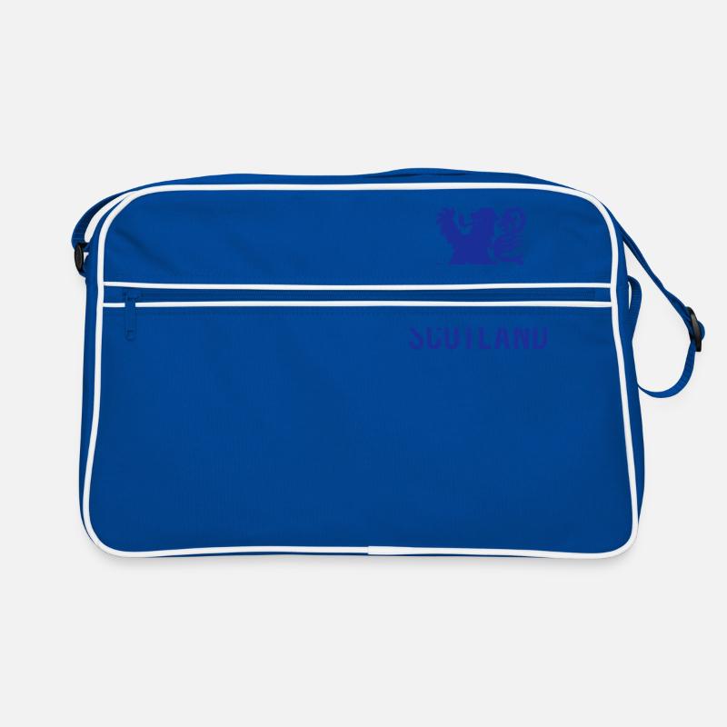 Schottland-Logo - Retro Tasche - Blau/Weiß