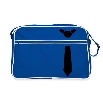 Cravate Cravate - Sac Retro - bleu/blanc - Devant