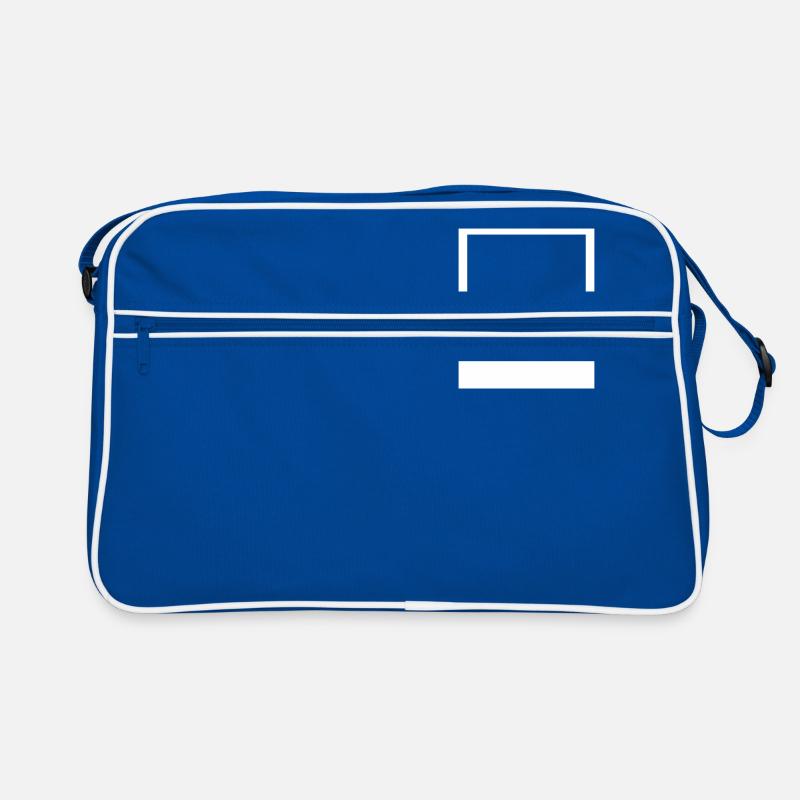 Rahmen / Frame - Retro Tasche - Blau/Weiß