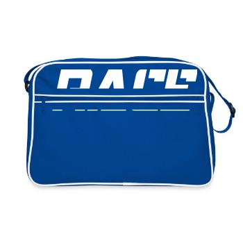 RACE - Retro Tasche - Blau/Weiß - Vorne