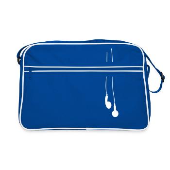 MOBILE MUSIC - Retro Bag - blue/white - Front